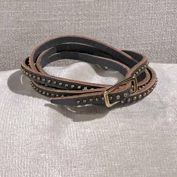 Leather Wrap Bracelet - Picture 1 of 8